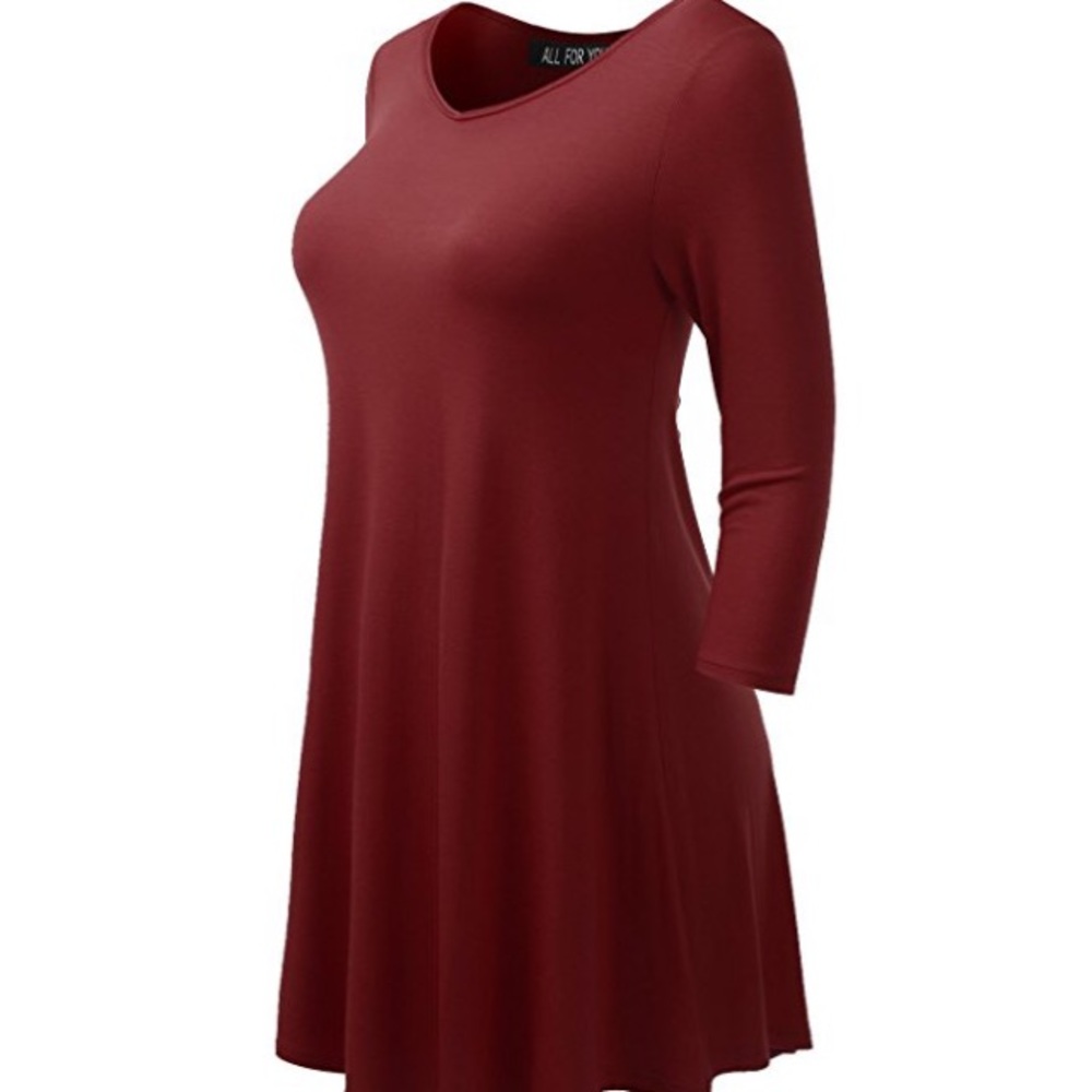 Plus size tunic - NWOT - 3x - burgundy